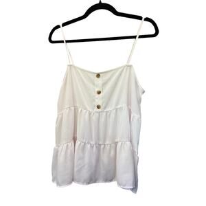 Paper Cranes pink tank top‎ summer flowy